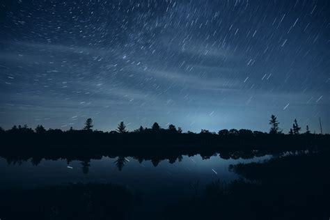 Long Exposure Star Trails At Dark Sky Preserve Torrance Barrens