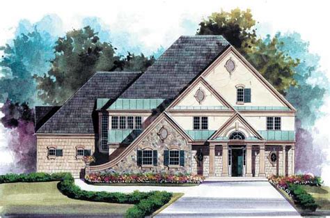 Tuscany House Plan Tuscany House Plan Front Rendering Archival