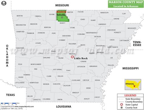 Marion County Map Arkansas