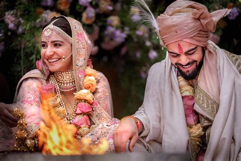 Anushka Sharma Virat Kohli Are Married Here Are The First Pictures
