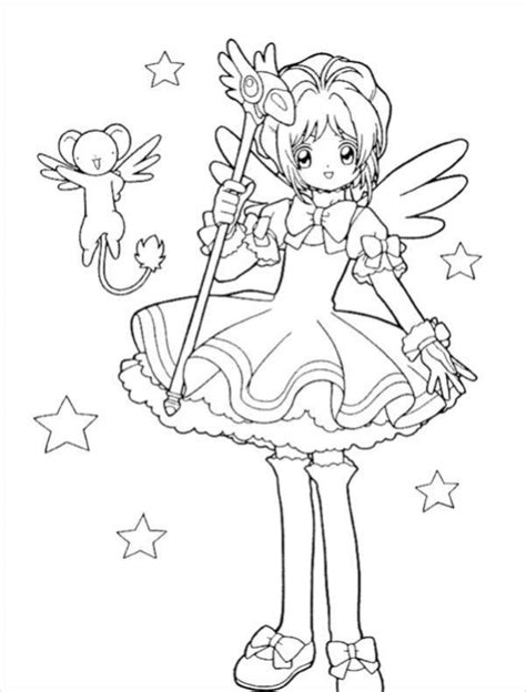 Fairy Anime Coloring Pages