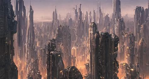 Futuristic Sci Fi Cityscape Skyscrapers Neon Stable Diffusion