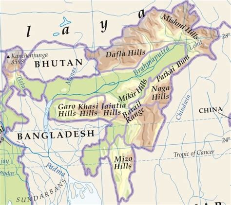 List Of Important Plateaus And Mountain Ranges In India With Map