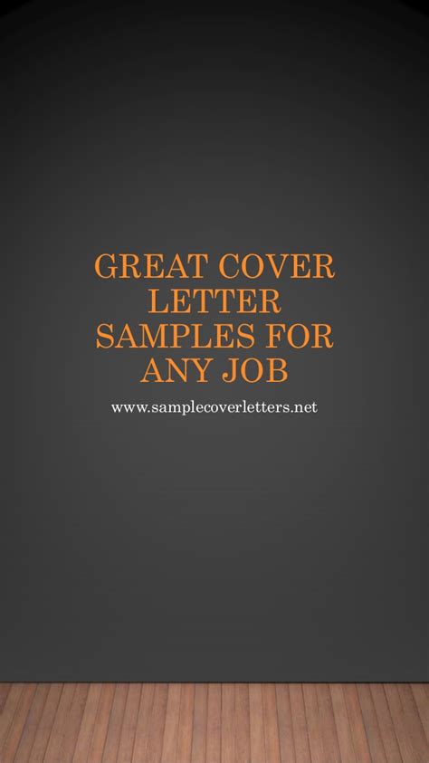 Great Cover Letter Samples For Any Job