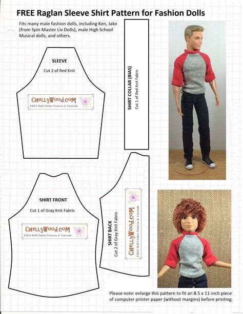 ChellyWood Com Has Free Printable Sewing Patterns For Lots Of