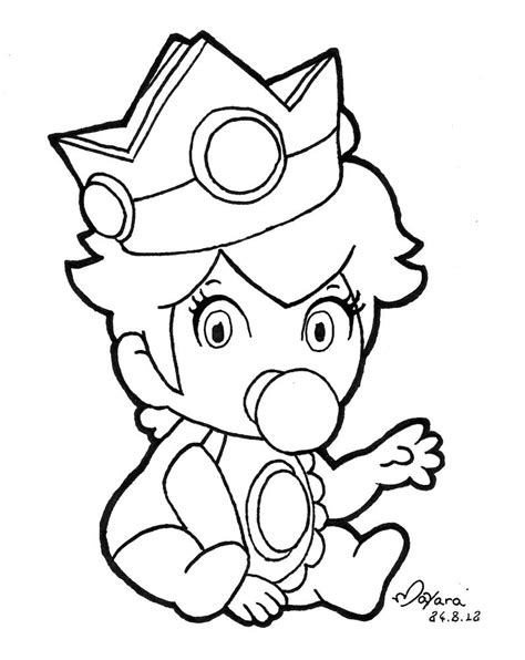 Https://tommynaija.com/coloring Page/mario Daisy Coloring Pages