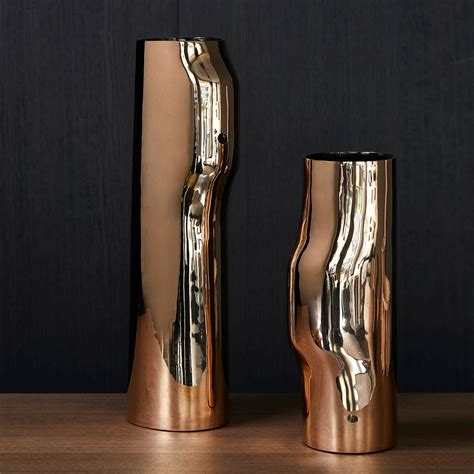 Polished Bronze Bos Vases Kooku