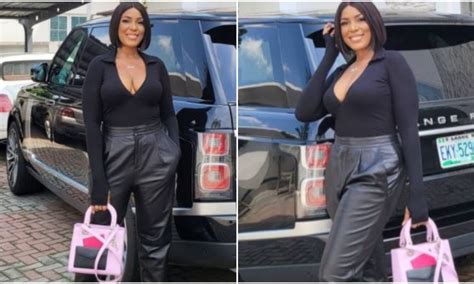 Billionaire Blogger Linda Ikeji Flashes ‘boob Cleavage In All Black Attire