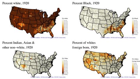 Ethnic Groups United States 1860 And 1920 By Maps On The Web
