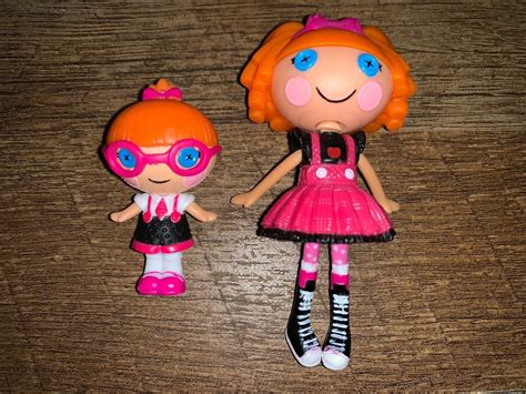 Lalaloopsy Mini Sisters Bea Spells A Lot And Specs Reads A Lot Ebay