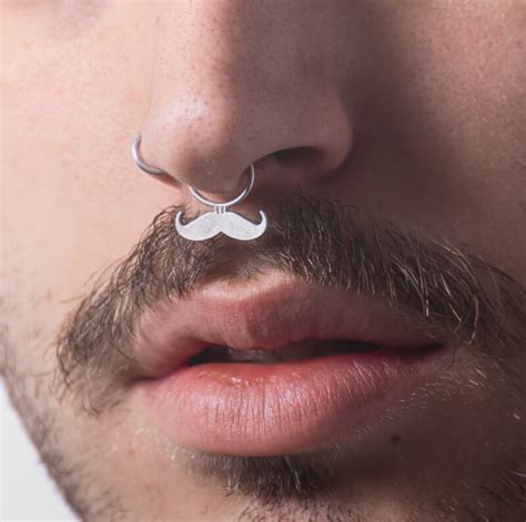 Mustache Septum Piercing Teegono The Best Septum Collection