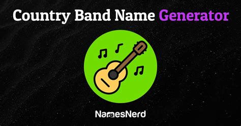 Country Band Name Generator 125 Unique Ideas