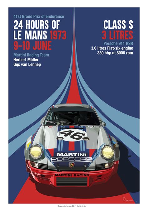 Hours Of Le Mans Tribute Poster On Behance