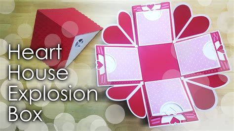 There are 4 types of downloadable templates you will need a vector design software to view & print the templates, such as adobe illustrator. Tutorial + Template Heart House Explosion Box - YouTube
