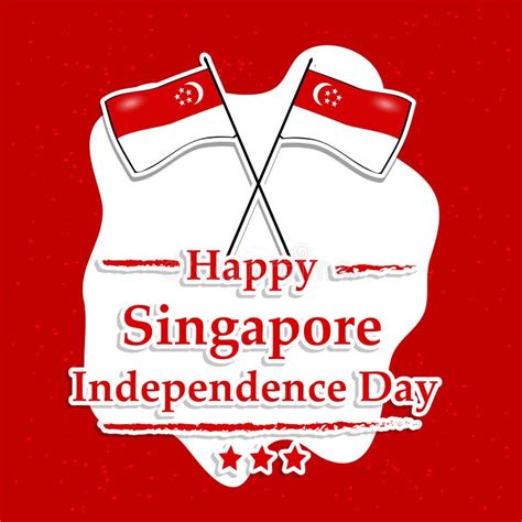 Singapore Independence Day Stock Vector Illustration Of Country