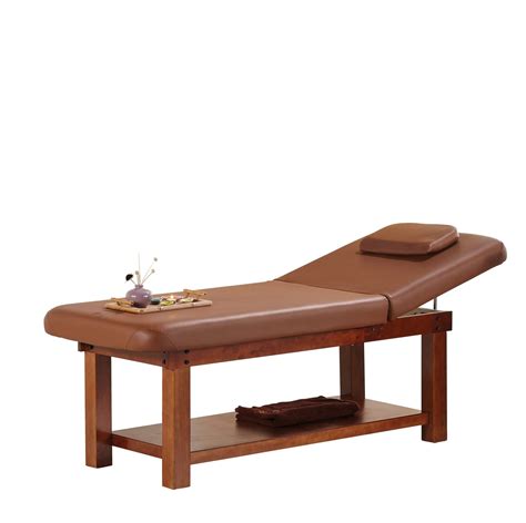 Grace Massage Bed Wooden Frame Brown Rapple Products
