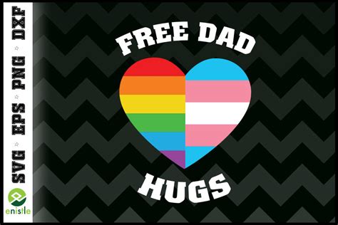 Free Dad Hugs Pride Lgbt Rainbow Flag Graphic By Enistle Creative Fabrica