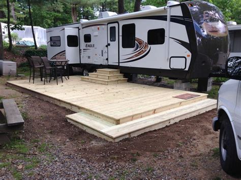 There are many ways to level your rv or camper, we thought we would share what we have fo. How to Build a Portable Deck for RV - A Super Easy Guide! | Outdoor Fact