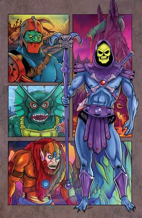 Skeletor And His Henchmen By Erik Hodson Terror Art 80s Cartoons Star