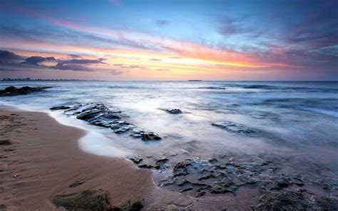 Nice picture of sea, desktop wallpaper of beach, sunset | ImageBank.biz