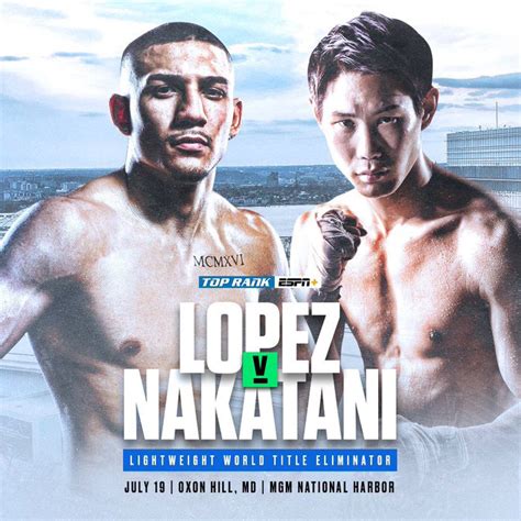 Lopez Vs Nakatani Poster June 25 2019 MMA Photo