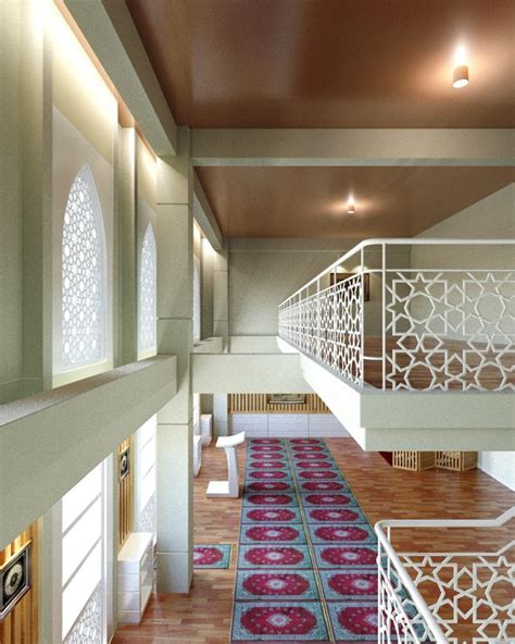 Lingkar Warna Desain Interior Masjid Di Makassar Posisinya Yang Unik