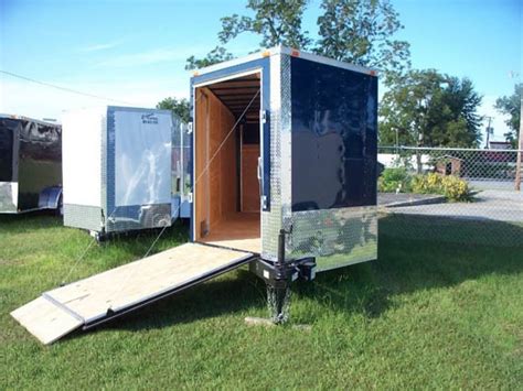 7x16 With V Nose Enclosed Trailer 443 American Trailer Pros