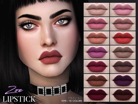 The Sims Resource Zoe Lipstick N145