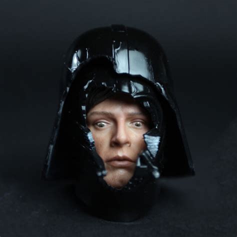 Hot Figure Toys 16 Ht Dx07 Vip Darth Vader Helmet And Luke Skywalker