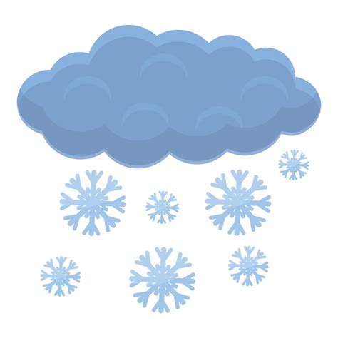 Snow Winter Cloud Icon Cartoon Style 14342792 Vector Art At Vecteezy