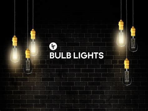 Download Free Hanging Light Bulbs Mockup in PSD - DesignHooks