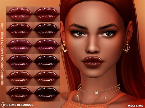 Lipstick Nb58 At Msq Sims Sims 4 Updates
