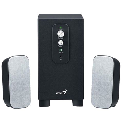 Caixa De Som Com Subwoofer Speaker System 22w Rms Preto Sw A21 700 Genius