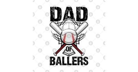 Dad Of Ballers Father Son Softball Player Coach Dad Of Ballers Father Son Softball Sticker