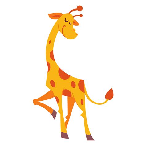Free Cute Cartoon Giraffe Illustration 23353707 Png With Transparent