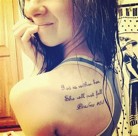 God Is Within Her She Will Not Fall Psalms 465 Tattoo Quotes