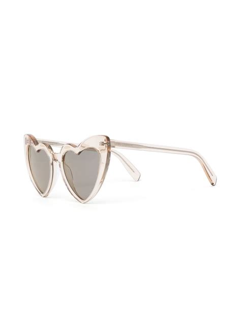 Saint Laurent Eyewear Heart Shape Tinted Sunglasses Farfetch