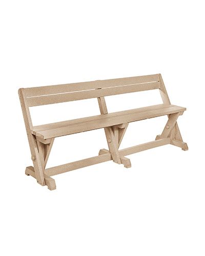Drill pocket holes at both ends of the legs and secure them to the top support with 2 1/2″ screws. B202 Dining Table Bench with Back - Mobek