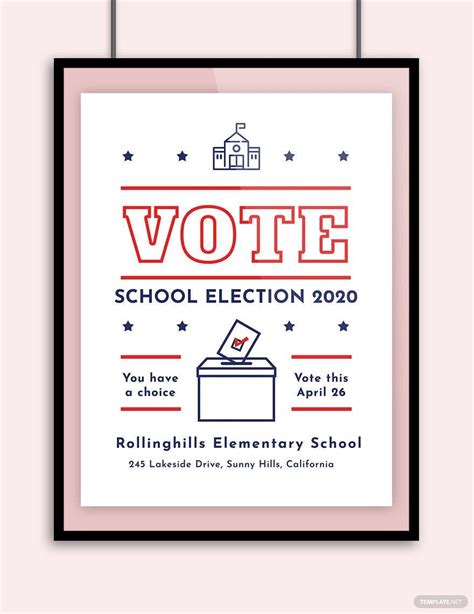 School Campaign Poster Template In Pages Psd Illustrator Download