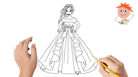 How to draw winx for girls. How to Draw The Princess Elena Of Avalor Easy Step by Step ...