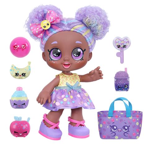 Kindi Kids Skittles 1 Shopping Bag Plus Shopkins Doll Playset 8 Pieces