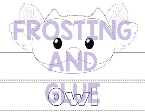 Printable Owl Headband Craft Free Template