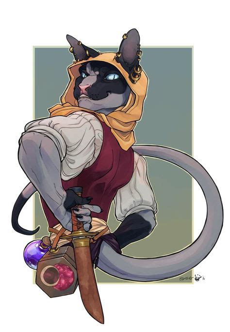 Image Result For Dandd Female Tabaxi With Images Skyrim Art Furry