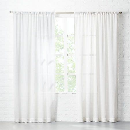 3.5 out of 5 stars from 113 genuine reviews on australia's largest opinion site productreview.com.au. White Net Curtain Panel 48"x120" + Reviews | CB2 | Panel ...