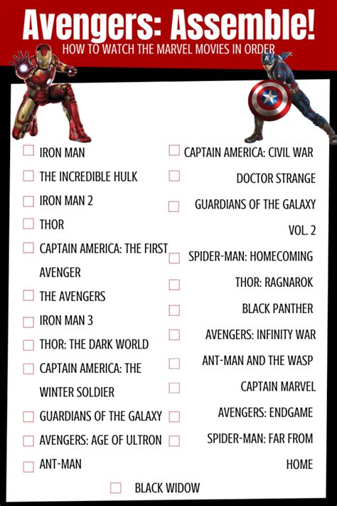 If you're going to watch marvel movies, you should watch them in chronological order (that is, in the order that events take place in the story) or in order of release. How To Watch Every Marvel Movie In Order Before Black ...