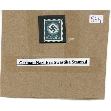 German Nazi Era Swastika Stamp 4 Schmalz Auctions