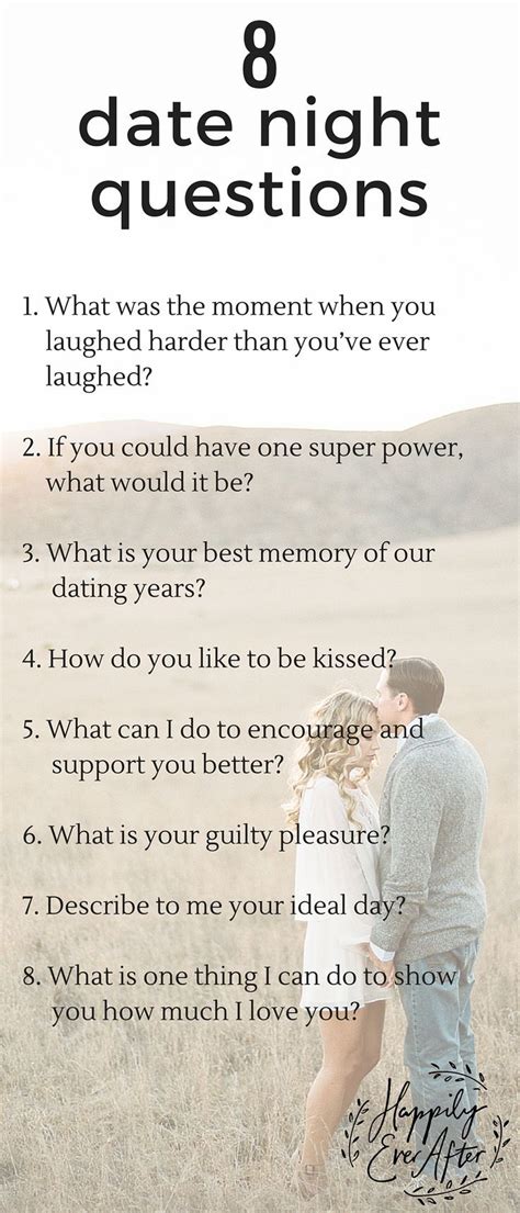 Here Are 8 Questions To Ask Each Other On Your Next Date Night Asking