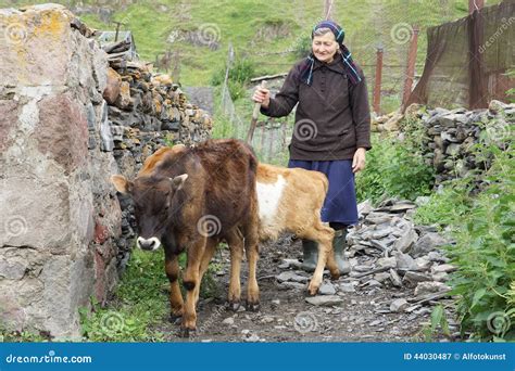 Village Caucasus Mountains Georgia Editorial Photography Image Of