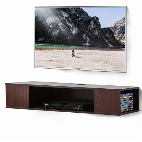 Buy Fitueyes Floating Tv Stand Wall Ed Media Console 2 Tiers