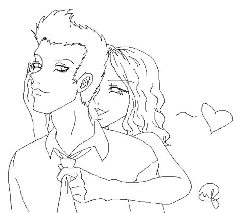 Couple Lineart By Bunnystar On Deviantart